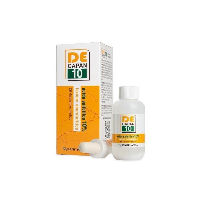 Sanitpharma Decapan 10 lozione cutanea chetarolitica 80 ml Sanitpharma Decapan 10 lozione cutanea chetarolitica 80 ml