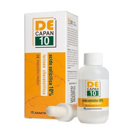 Sanitpharma Decapan 10 lozione cutanea chetarolitica 80 ml Sanitpharma Decapan 10 lozione cutanea chetarolitica 80 ml