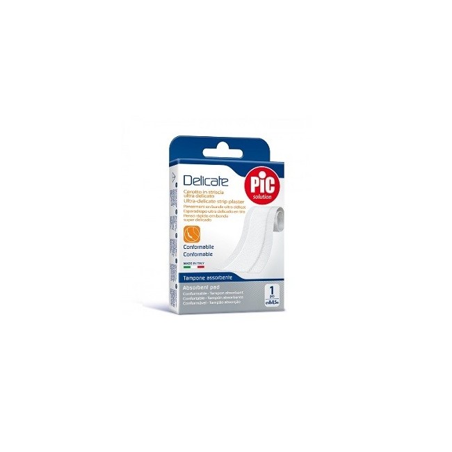 Pic Cerotto delicate striscia bianca tampone antibatterico cm 8x0,5 m Pic Cerotto delicate striscia bianca tampone antibatterico cm 8x0,5 m