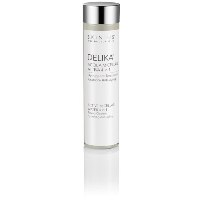 Skinius Delika acqua micellare anti-aging 200 ml Skinius Delika acqua micellare anti-aging 200 ml