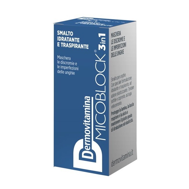 Dermovitamina micoblock 3 in 1 smalto blu 5 ml Dermovitamina micoblock 3 in 1 smalto blu 5 ml