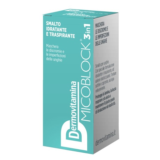 Dermovitamina micobloc 3 in 1 smalto turchese 5 ml Dermovitamina micobloc 3 in 1 smalto turchese 5 ml