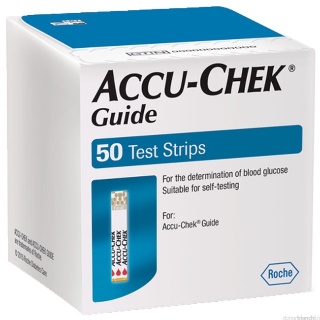 Accu-check guide 50 strisce reattive per il controllo della glicemia Accu-check guide 50 strisce reattive per il controllo della glicemia