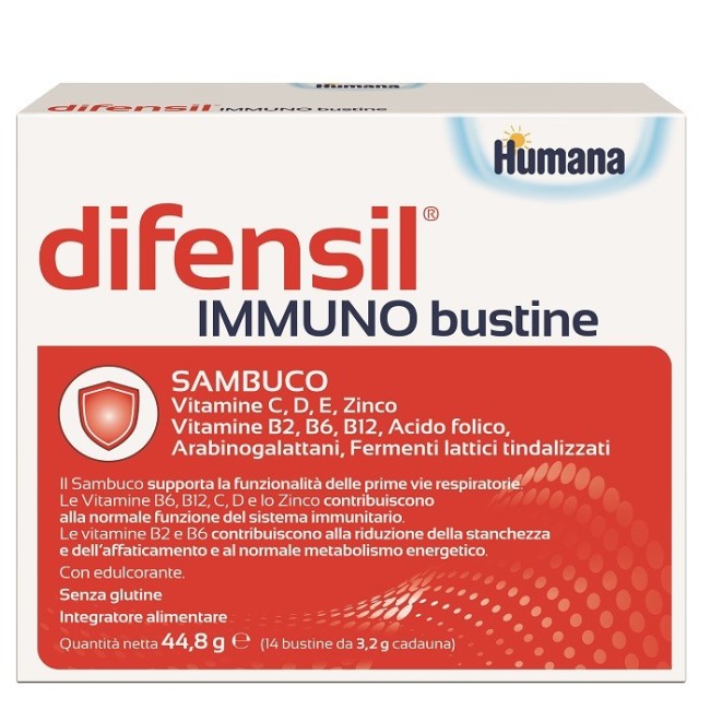 Difensil immuno bustine 14 bustine integratore con sambuco Difensil immuno bustine 14 bustine integratore con sambuco