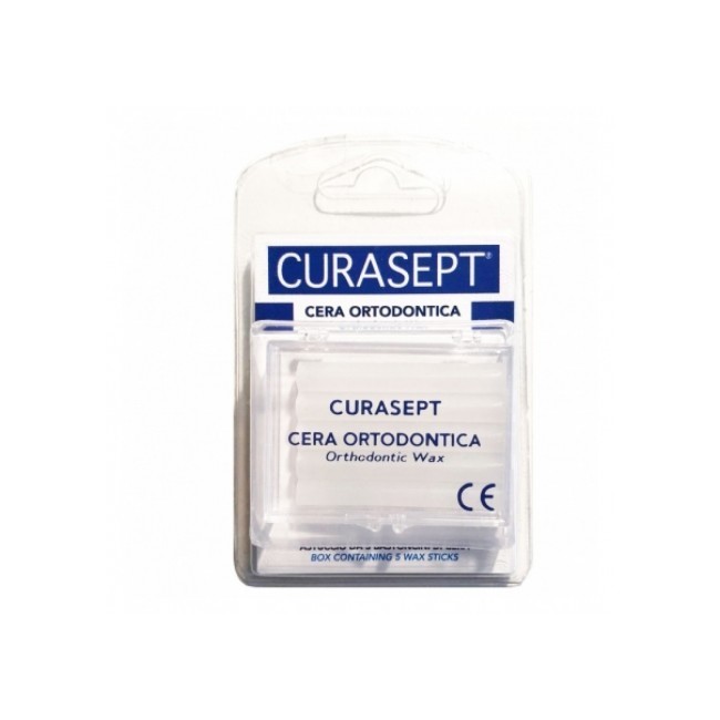 Curasept Wax Cera Ortodontica 5 Bastoncini Curasept Wax Cera Ortodontica 5 Bastoncini