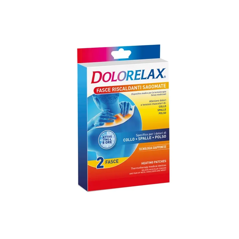 Dolorelax fascia riscaldante sagomata 2 pezzi - Para-Farmacia Bosciaclub