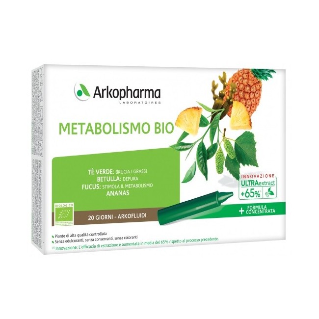 Arkofarma Arkofluidi ultra suoni metabolismo bio 20 fiale Arkofarma Arkofluidi ultra suoni metabolismo bio 20 fiale
