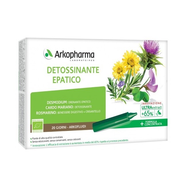 Arkofluidi ultra suoni detossinante epatico 20 fiale Arkofluidi ultra suoni detossinante epatico 20 fiale