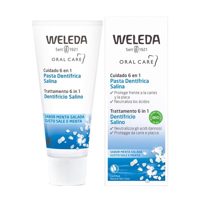 Weleda Italia Dentifricio Salino antiplacca batterica 75 Ml