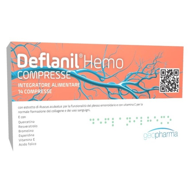 Geofarma Deflanil Hemo integratore 14 Compresse Geofarma Deflanil Hemo integratore 14 Compresse