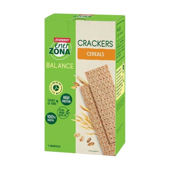 Enervit Enerzona Crackers Cereals snack salato 25 G Enervit Enerzona Crackers Cereals snack salato 25 G