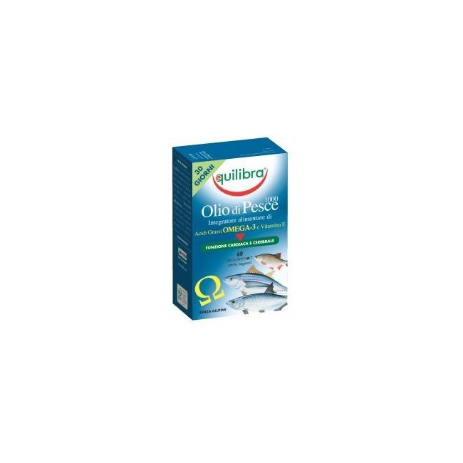 Equilibra Olio Pesce 1000 integratore con omega 3 60 Perle