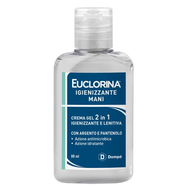 Dompe' Farmaceutici Euclorina Igienizzante Mani Crema Gel 80 Ml Dompe' Farmaceutici Euclorina Igienizzante Mani Crema Gel 80 Ml