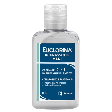 Dompe' Farmaceutici Euclorina Igienizzante Mani Crema Gel 80 Ml Dompe' Farmaceutici Euclorina Igienizzante Mani Crema Gel 80 Ml
