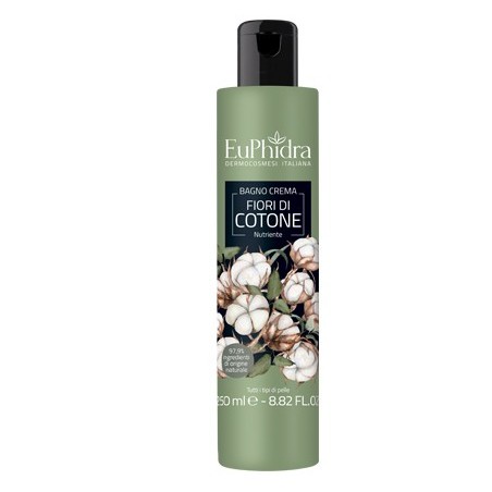 Euphidra Bagnocrema Nutriente Cotone flacone da 250ml Euphidra Bagnocrema Nutriente Cotone flacone da 250ml