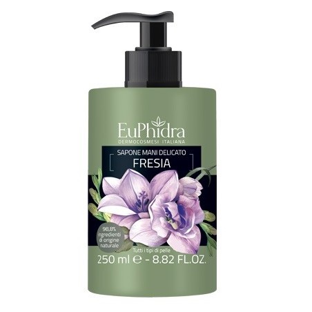 Euphidra Sapone Liquido Mani Fresia In Flacone Dispenser 250ml Euphidra Sapone Liquido Mani Fresia In Flacone Dispenser 250ml