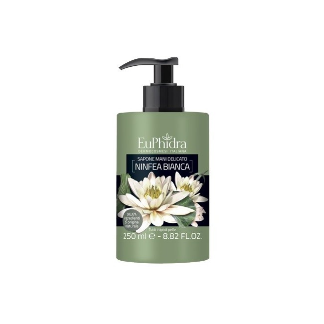 Euphidra Sapone Liquido Mani Ninfea In Flacone Dispenser 250 ml Euphidra Sapone Liquido Mani Ninfea In Flacone Dispenser 250 ml