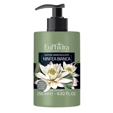 Euphidra Sapone Liquido Mani Ninfea In Flacone Dispenser 250 ml Euphidra Sapone Liquido Mani Ninfea In Flacone Dispenser 250 ml