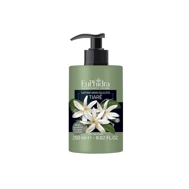 Euphidra Sapone Liquido Mani Tiare' Flacone con Dispenser 250ml Euphidra Sapone Liquido Mani Tiare' Flacone con Dispenser 250ml