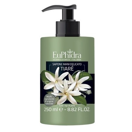 Euphidra Sapone Liquido Mani Tiare' Flacone con Dispenser 250ml Euphidra Sapone Liquido Mani Tiare' Flacone con Dispenser 250ml