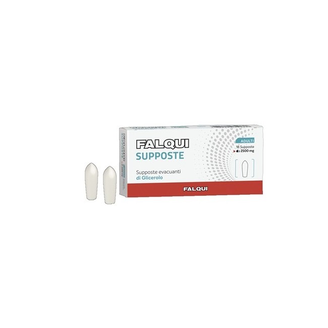 Falqui 18 Supposte Con Glicerina lassative 2500mg Adulti