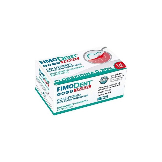 Fimodent Travel Collutorio Clorexidina 0,20% 14 Flaconcini 10 Ml Fimodent Travel Collutorio Clorexidina 0,20% 14 Flaconcini 10 Ml