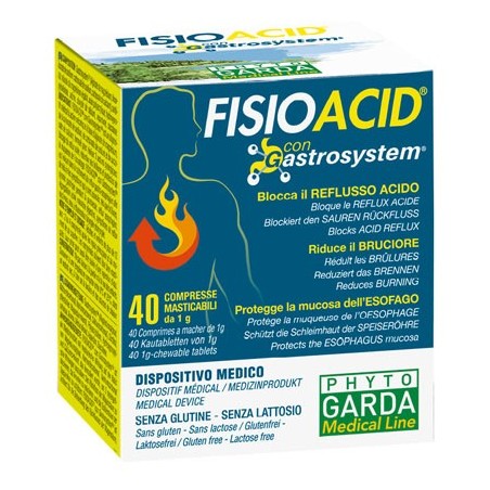 Phyto Garda Fisioacid integratore 40 Compresse Masticabili Phyto Garda Fisioacid integratore 40 Compresse Masticabili