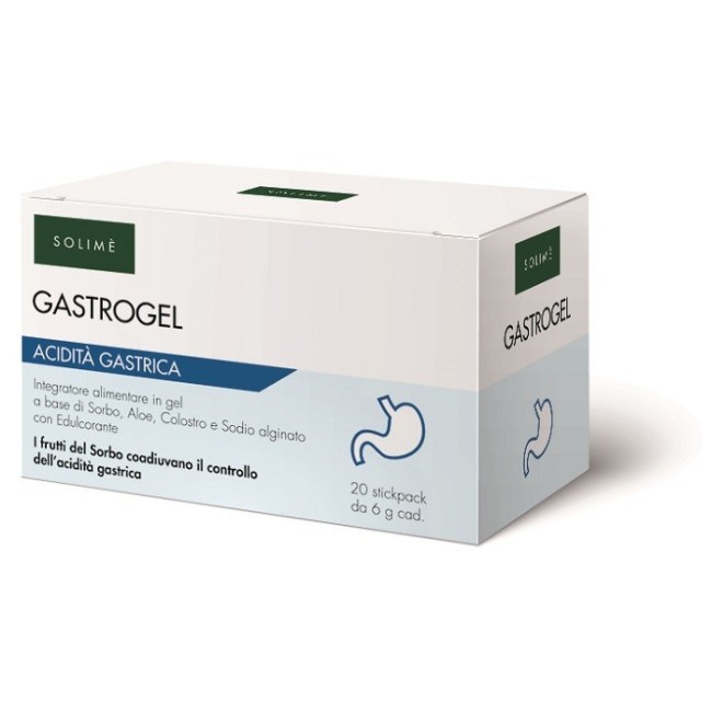 Solime' Gastrogel 20 Stickpack Da 6 G integratore antiacido Solime' Gastrogel 20 Stickpack Da 6 G integratore antiacido