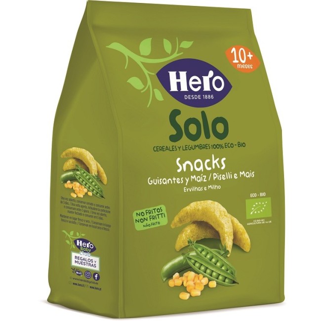 Fater Hero Solo Snack Piselli E Mais 100% Bio 50 G
