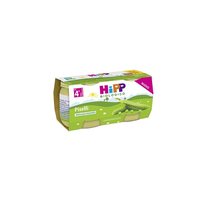 Hipp Italia Hipp Omogeneizzato Piselli per completare pappe 2x80 G Hipp Italia Hipp Omogeneizzato Piselli per completare pappe 2x80 G