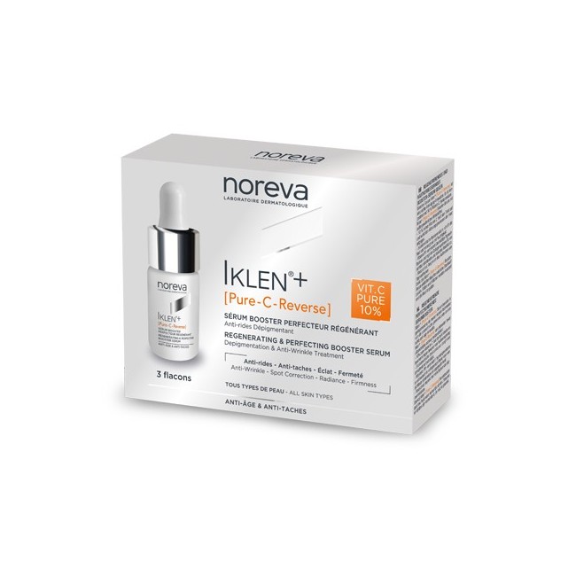 Noreva Italia Iklen + Pure C Siero antirughe con acido ialuronico  3 X 8 Ml