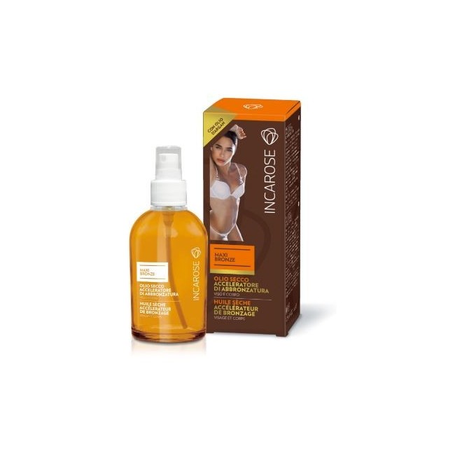 Incarose Maxi Bronze Olio Secco Acceleratore Di Abbronzatura 125 Ml Incarose Maxi Bronze Olio Secco Acceleratore Di Abbronzatura 125 Ml
