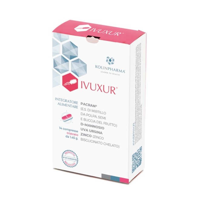 Kolinpharma Ivuxur 14 Compresse integratore per le vie urinarie Kolinpharma Ivuxur 14 Compresse integratore per le vie urinarie