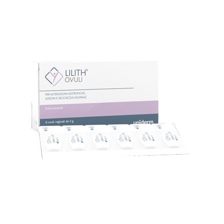 Uniderm Ovuli Vaginali Lilith per secchezza 6 Pezzi