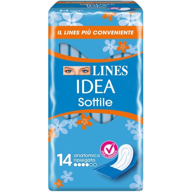 Fater Lines Idea Assorbente Sottile Ripiegato Anatomico 14 Pezzi Fater Lines Idea Assorbente Sottile Ripiegato Anatomico 14 Pezzi