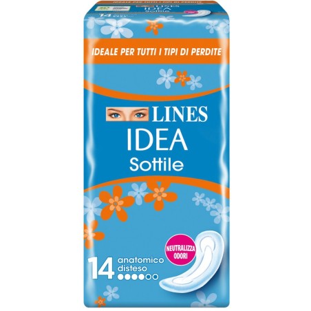 Fater Lines Idea Assorbente Sottile Disteso Anatomico 14 Pezzi Fater Lines Idea Assorbente Sottile Disteso Anatomico 14 Pezzi