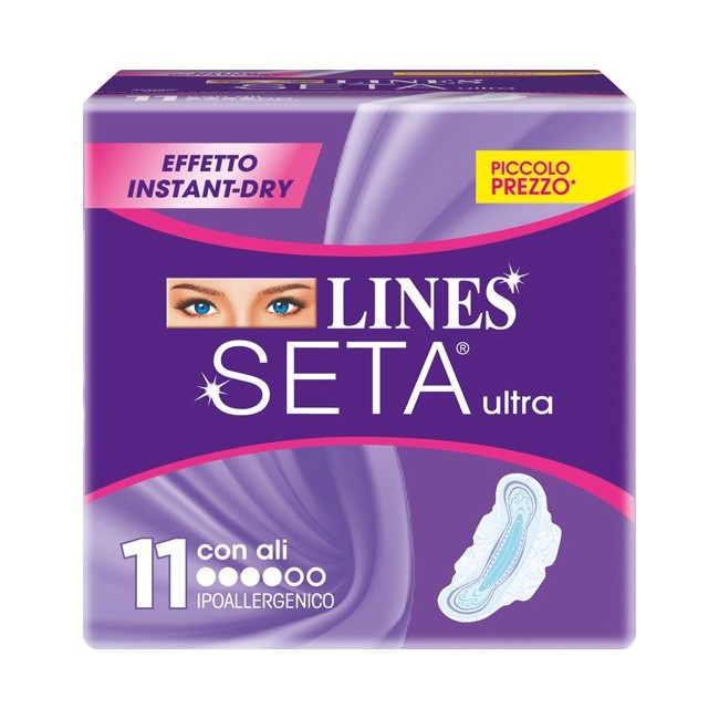 Fater Lines Seta Ultra Assorbenti Con Ali 11 Pezzi Fater Lines Seta Ultra Assorbenti Con Ali 11 Pezzi