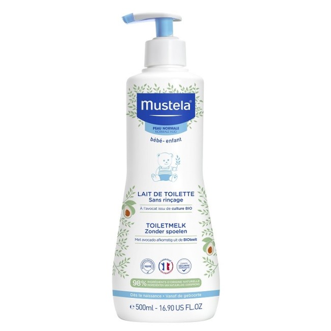 Mustela Pelle Normale Latte Di Toilette detergente 500 Ml Mustela Pelle Normale Latte Di Toilette detergente 500 Ml