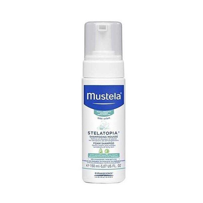 Mustela Stelatopia Shampoo Mousse per pelle atopica 150 Ml Mustela Stelatopia Shampoo Mousse per pelle atopica 150 Ml