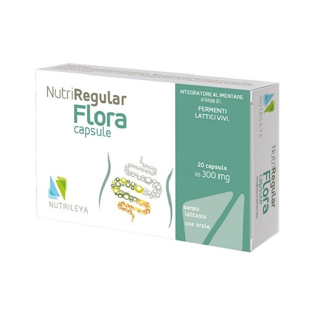 Nutrileya Nutriregular Flora 20 Capsule di probiotici Nutrileya Nutriregular Flora 20 Capsule di probiotici