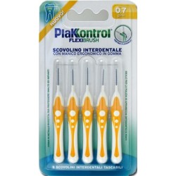 Ideco Plakkontrol Scovolino Interdentale Flexi Brush 0,7 5 Pezzi