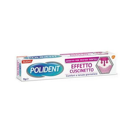 Polident Fissativo Effetto Cuscinetto Adesivo Per Protesi Dentali 70 G