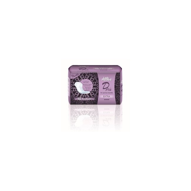 Corman Lady Presteril Dpiu'extra assorbenti 10 Pezzi