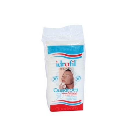 Idrofil Quadrotti multiuso in cotone 50 Pezzi