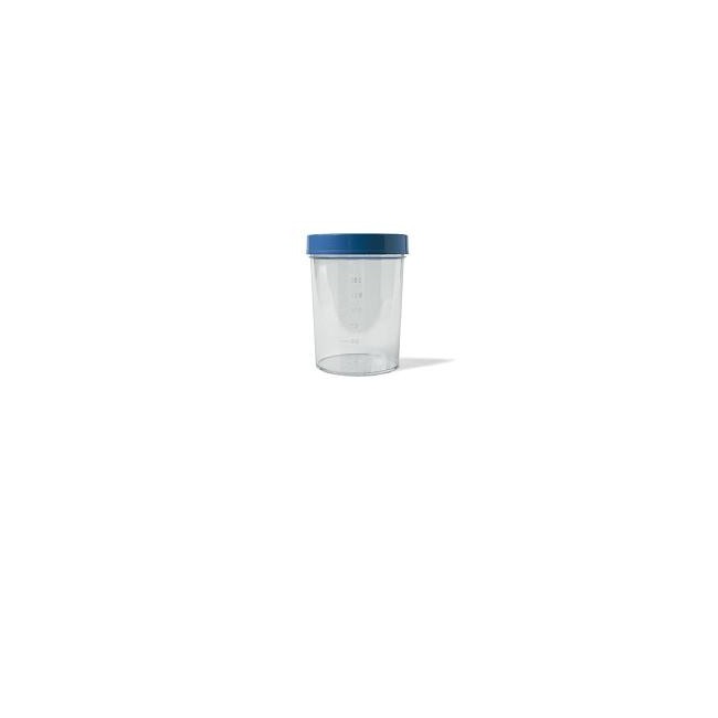 Pikdare Contenitore Pic Sterile Trasparente Per Analisi Dei Fluidi Organici 100 Ml Tappo A Vite + Etichetta Autoadesiva