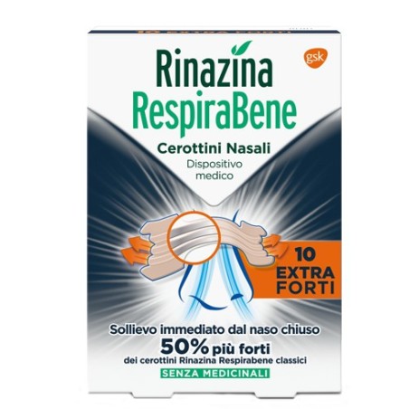 Rinazina Respirabene Cerotti Nasali Extra Forti 10 Pezzi Rinazina Respirabene Cerotti Nasali Extra Forti 10 Pezzi