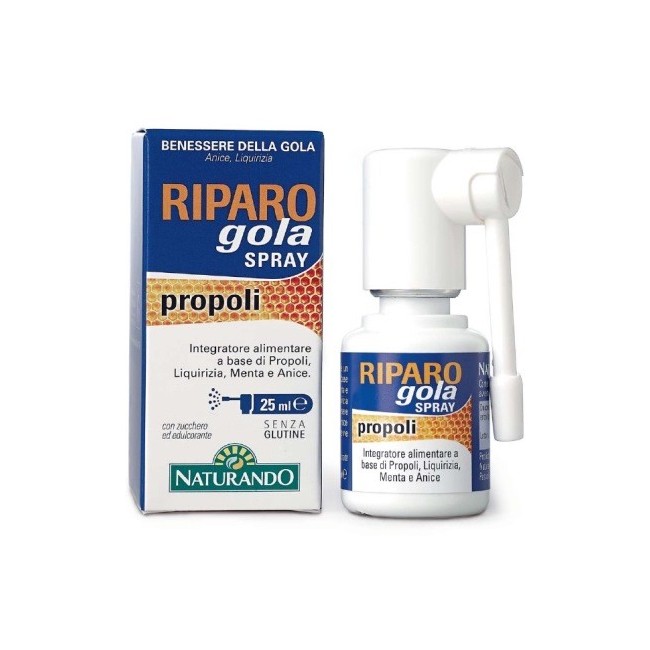 Naturando Riparo Gola Spray con propoli 25 Ml Naturando Riparo Gola Spray con propoli 25 Ml