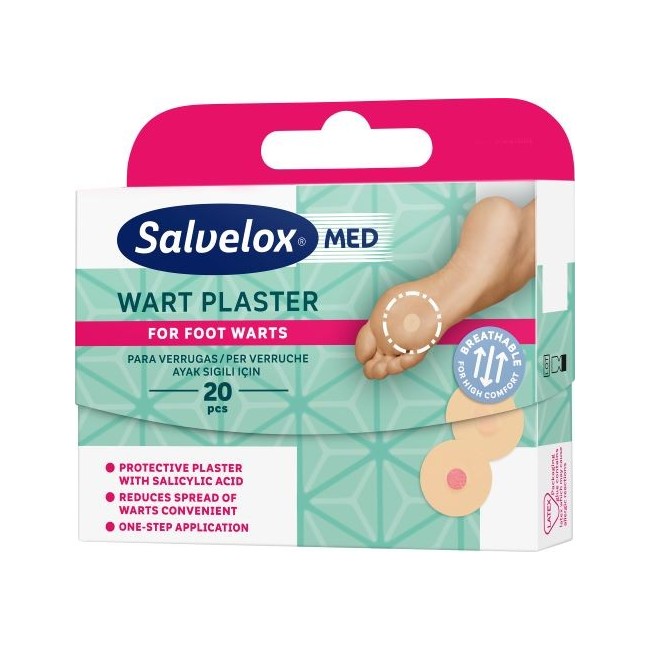 Salvelox Med Cerotto Verruche plantari persistenti 20 Pezzi