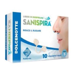 Polifarma Sanispira Dolce Notte antirussamento 10 Pezzi misura s