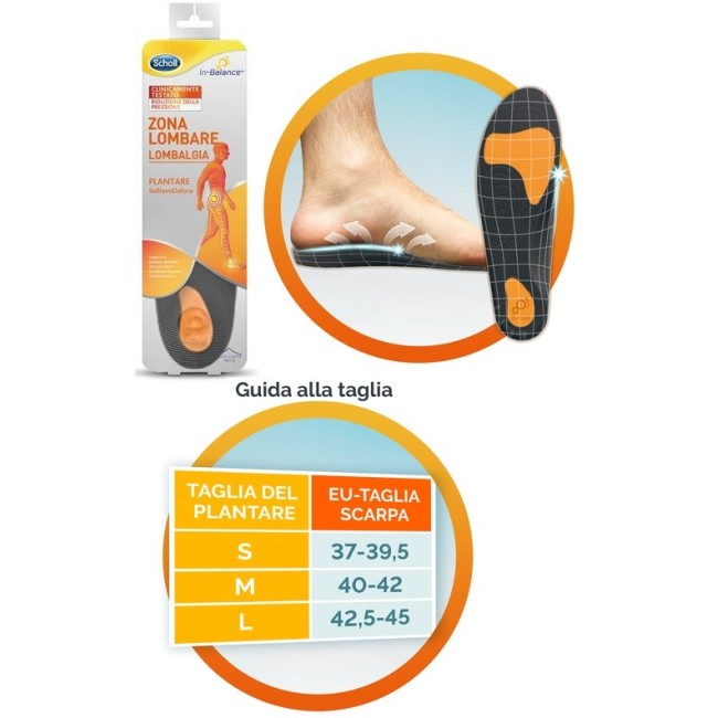 Dr Scholl Plantare Lombare misura large 2 Pezzi Dr Scholl Plantare Lombare misura large 2 Pezzi